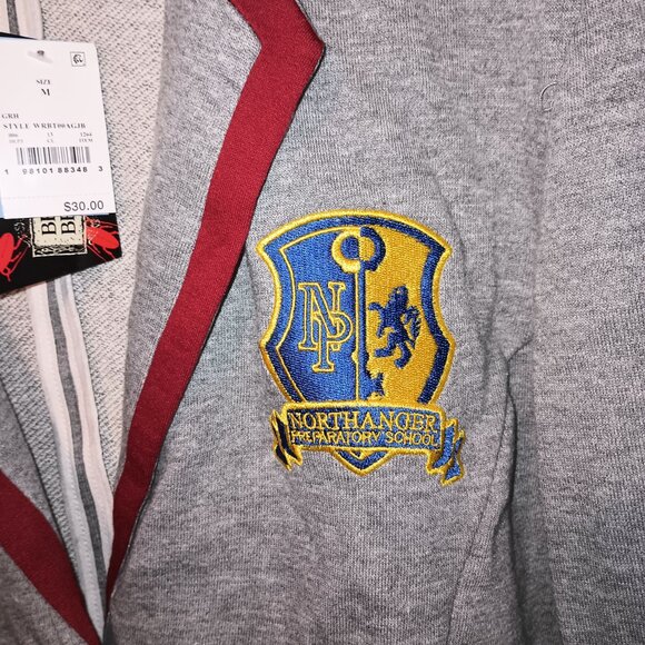 NEW Women's Target Exclusive Beetlejuice Astrid Graphic Blazer - Heather Gray M - Picture 6 of 10